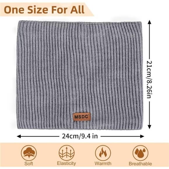 Winter Neck Gaiters for Men 3 Pack,Neck Warmer Men Women with Thermal Thick - Picture 5 of 7